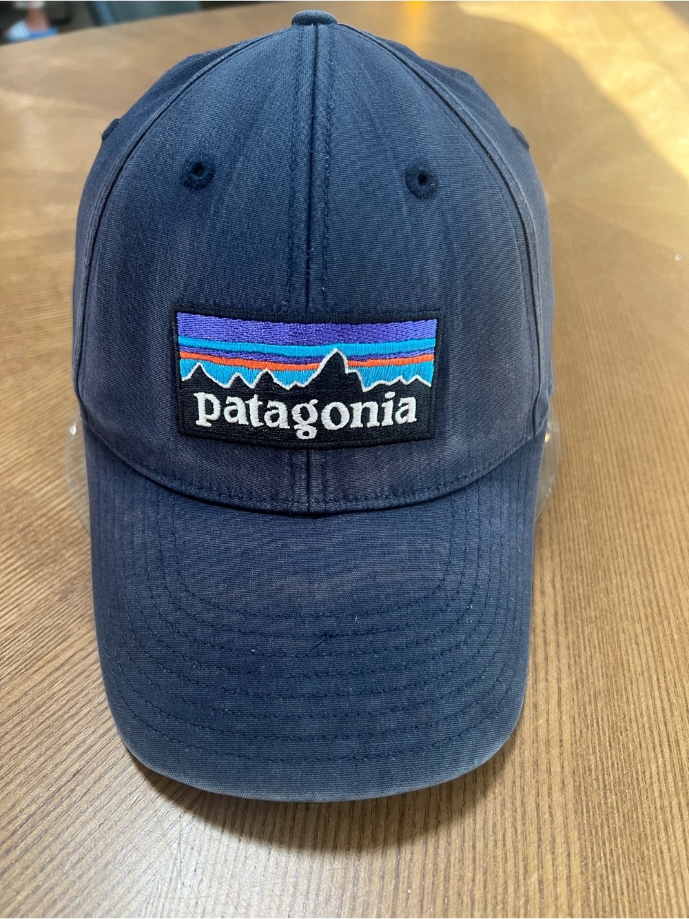 Patagonia Faded Navy Blue Men’s Fitted Hat with Embroidered Logo